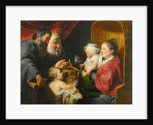 The Virgin and Child with St. John and His Parents, c.1617-1618 by Jacob Jordaens