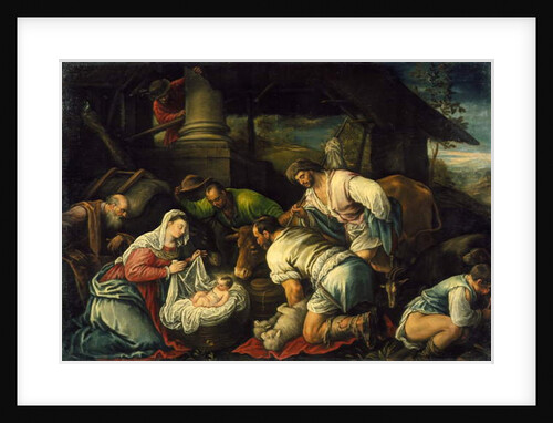The Adoration of the Shepherds, c.1585-1590 by Francesco Bassano