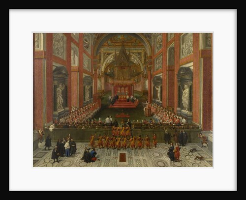 Benedict XIII Presiding over the Provincial Roman Synod of 1725, Basilica of St. John Lateran, 1725 by Pier Leone Ghezzi