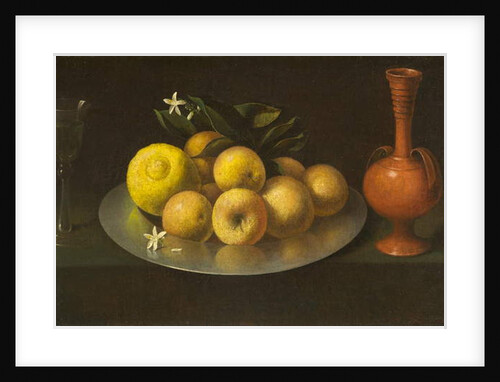 Still Life with Glass, Fruit, and Jar, c.1650 by Francisco de Zurbaran