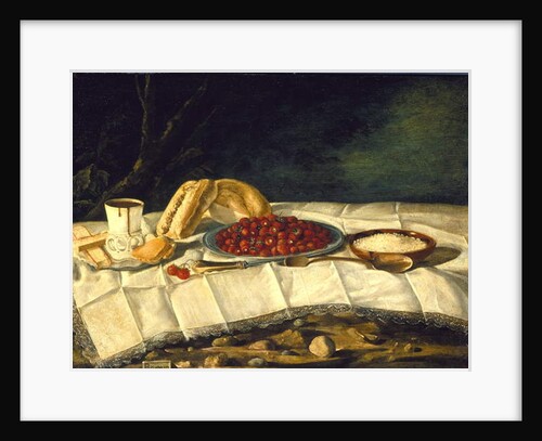 Still Life with Strawberries and Chocolate, c.1775-1790 by Juan Bautista Romero