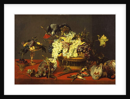 Still Life with Gray Parrot, c.1630 by Frans Snyders