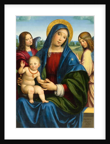 Madonna and Child with Two Angels, c.1495-1500 by Il Francia