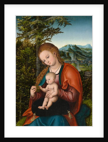 Madonna and Child in a Landscape, c.1518 by Lucas the Elder Cranach