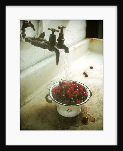 Washing cherries, 1988 by Norman Hollands