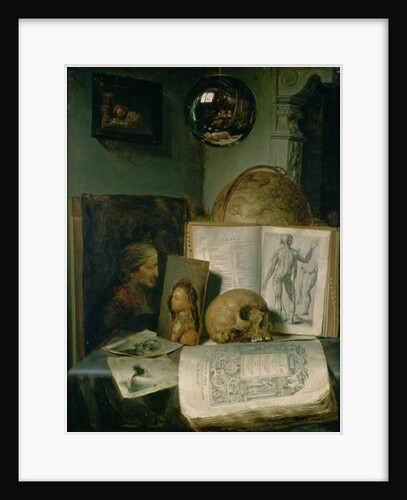 Still Life with a Skull by Gerard Dou