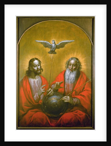 The Holy Spirit with a Model of Ptolemy's World, 1610 by Hermann Han