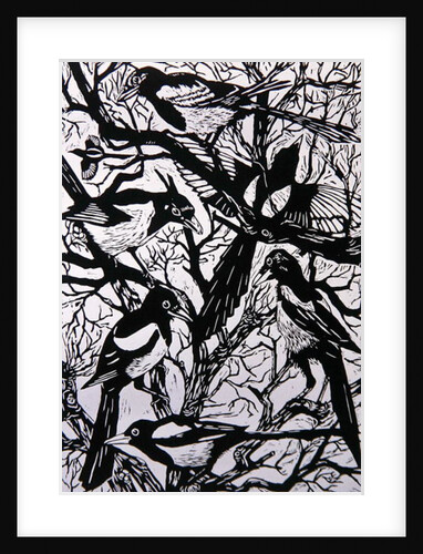 Magpies, 1997 by Nat Morley