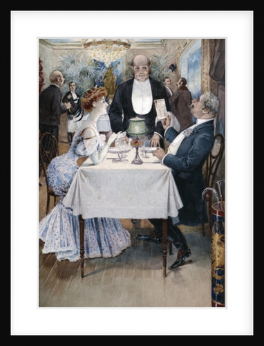 At the Restaurant by Benjamin Eugene Fichel