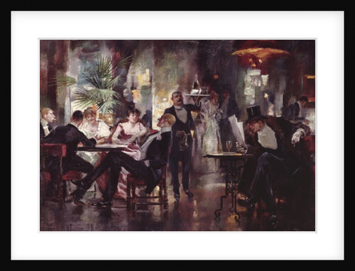 Cafe Society, 1899 by William Henry Pike
