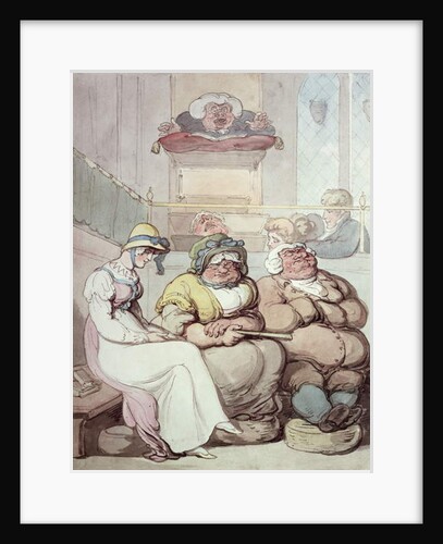 A Sleepy Congregation by Thomas Rowlandson