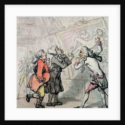 Englishmen Viewing Pictures on the Grand Tour, 1790 by Thomas Rowlandson