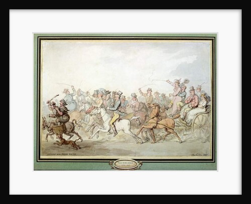 Return from Epsom Races, 1823 by Thomas Rowlandson