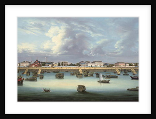 View of the Bund at Shanghai, c.1855 by School Chinese