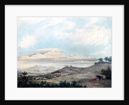 Rural landscape with later cloud studies by Luke Howard c.1808-11 by Luke Howard