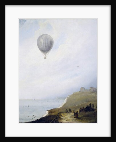 Balloon Over Cliffs, Dover, 1840 by E.W. Cocks