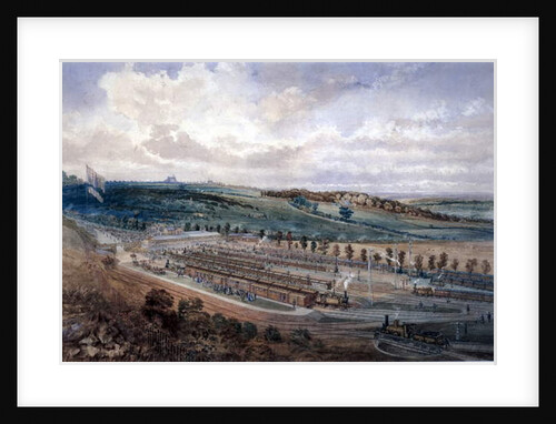 Epsom Station on Derby Day, 1878 by P.R. Perry