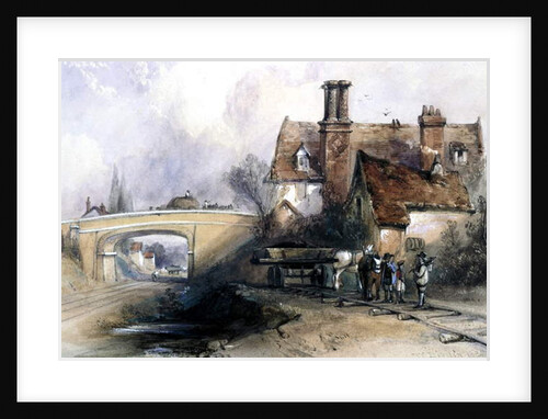 Construction of the Eastern Counties Railway, near Ilford, Essex, 1838 by Thomas Colman Dibdin