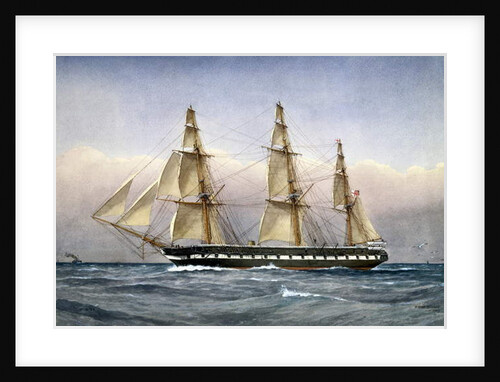 HMS Glasgow at Sea in 1861, 1903 by William Frederick Mitchell