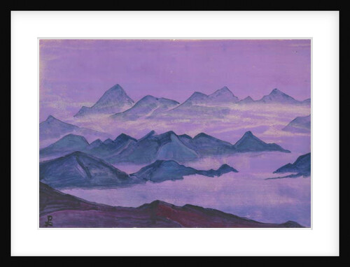 Himalayas. Album leaf, 1934 by Nicholas Roerich