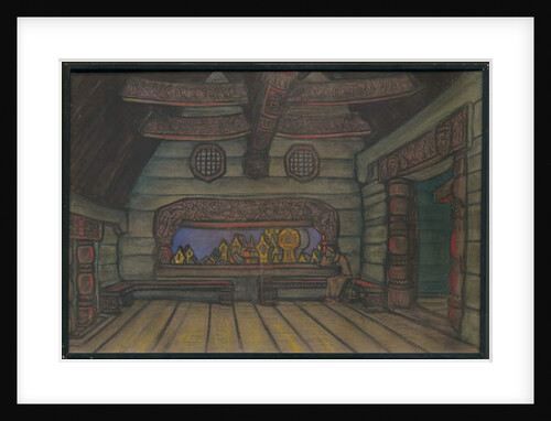 Yaroslavna's Tower Room, Décor for Borodin's opera 'Prince Igor', 1914 by Nicholas Roerich
