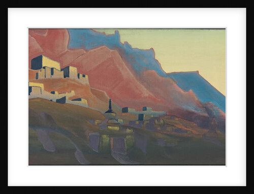 Ladakh, Sunset, 'Holy Mountains' series, 1933 by Nicholas Roerich