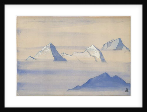 Himalayas, album leaf, 1934 by Nicholas Roerich