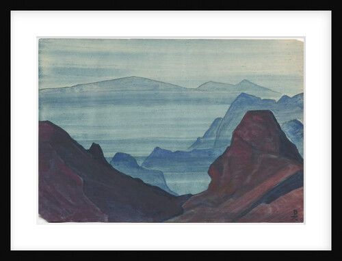 Himalayas, album leaf, 1934 by Nicholas Roerich