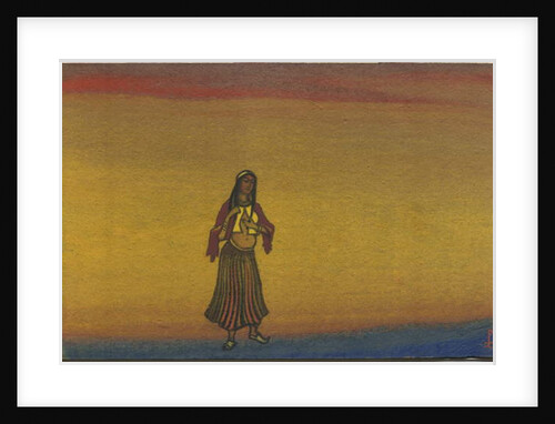 A Captive Girl, costume design for 'Polovtsian Dances' from Borodin's opera 'Prince Igor', 1943 by Nicholas Roerich