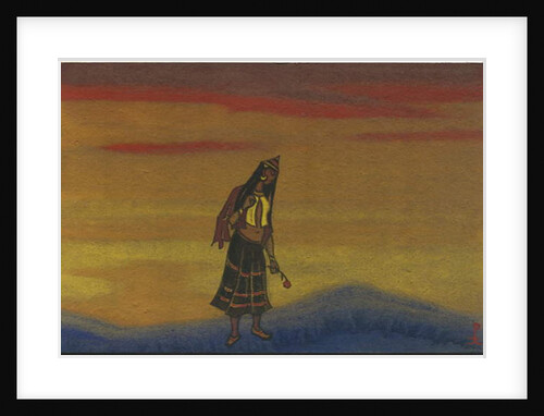 A Captive Girl with a Rose, costume design for 'Polovtsian Dances' from Borodin's opera 'Prince Igor', 1943 by Nicholas Roerich