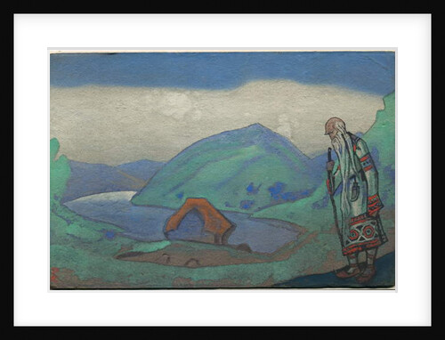 The Sage, décor and costume design for Stravinsky's ballet 'Le Sacre du Printemps', 1944 by Nicholas Roerich