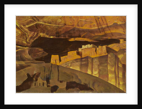 White House ruins in Canyon De Chelly, 1921 by Nicholas Roerich