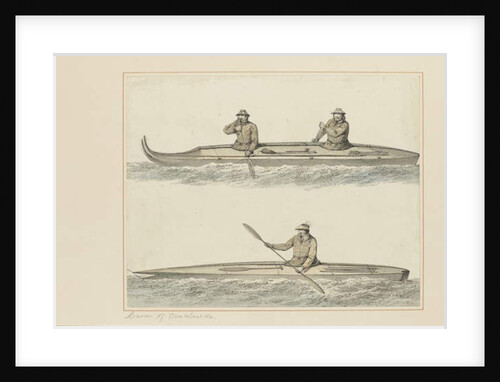 30: Canoes of Oonalashka by John Webber