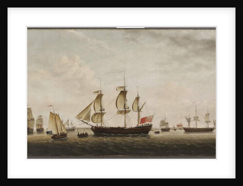 Captain Cook's ships HMS Resolution and Adventure in the Long Reach, 1772 by Francis Holman