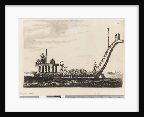 Page 15 War canoe, Otaheite, 1768-75 by William Hodges