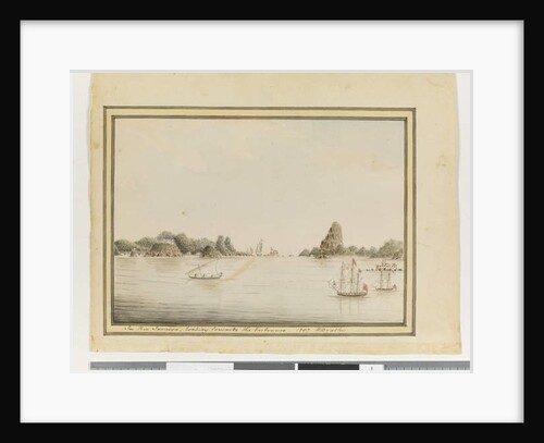 Opp. p. 36. `In Rio Janeiro, looking towards the Entrance. 1787', c.1802 by William Bradley