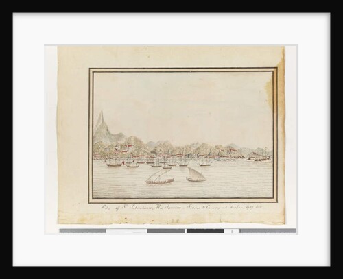 City of St. Sebastians, Rio Janeiro: Sirius & Convoy at Anchor by William Bradley