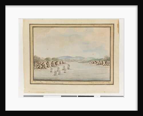 Botany Bay. Sirius & Convoy going in: Supply & Agents Division in the Bay by William Bradley