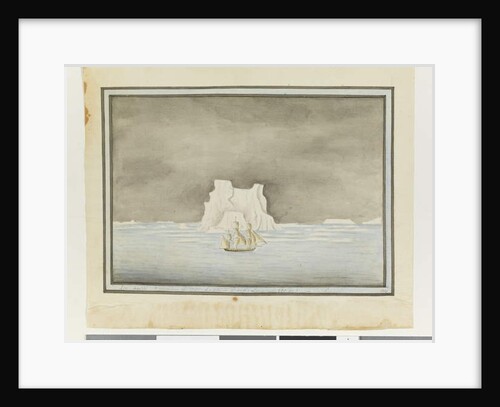 Opp. p. 147. 'Ice pass'd November 25. 1788. Latitude 57 degrees 30 minutes Sth. Longitude 288 degrees 00 minutes Et in the Sirius', c.1802 by William Bradley