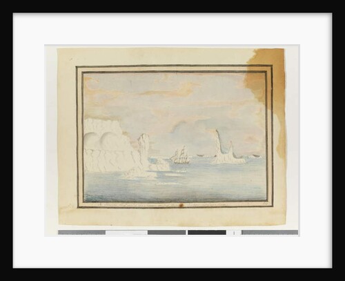 Opp. p. 150. `Ice Islands thro' which the Sirius sailed December 14 1788 off Cape Horn', c.1802 by William Bradley