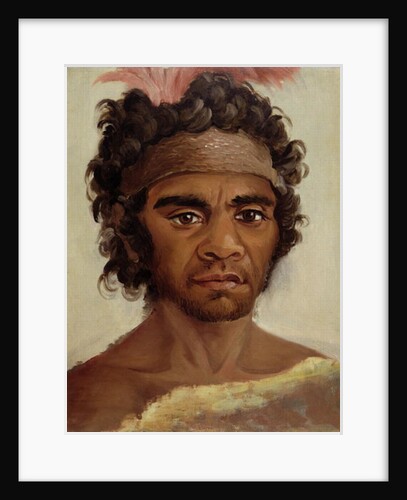 One of the New South Wales aborigines befriended by Governor Macquarie, 1811-21 by Lieutenant George Austin Woods