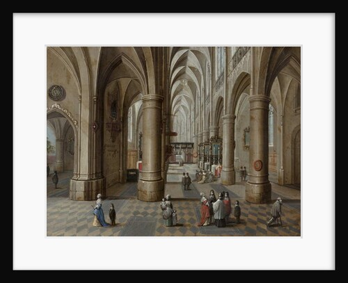 A cathedral interior, 1657 by Pieter the Elder Neeffs