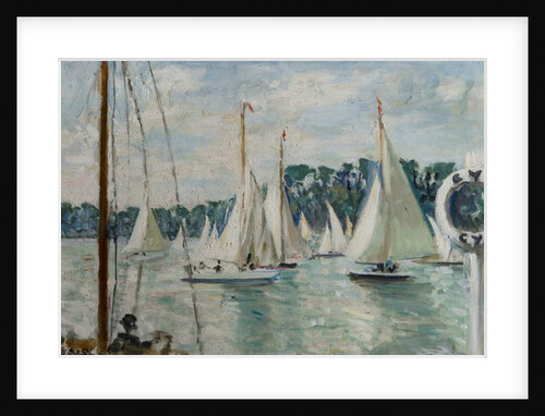 Racing Yachts on the Seine by Jacques-Emile Blanche