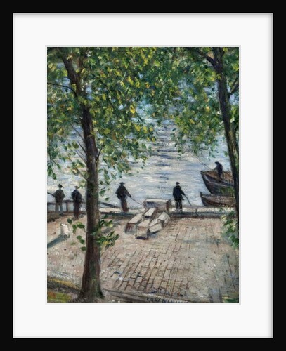 Fishermen on the Seine, 1939 by Christopher Richard Wynne Nevinson