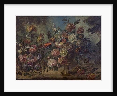 Flowers on a ledge by School Flemish