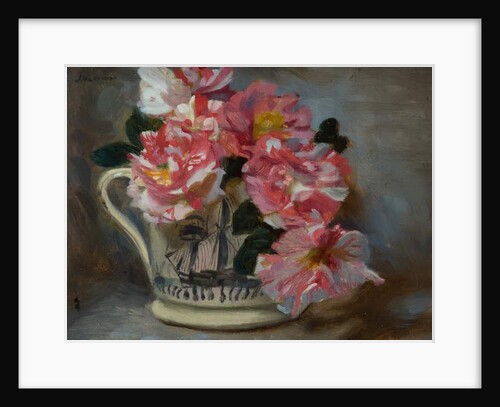 Striped Roses in a Ship Mug by John Henry Lorimer