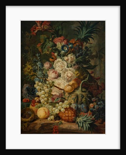 Still life with fruit and flowers by Jan van Os