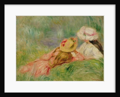 Young Girls on the River Bank by Pierre Auguste Renoir