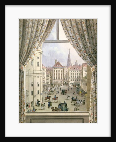 View of the Freyung, Vienna, 1825 by Friedrich Wigand