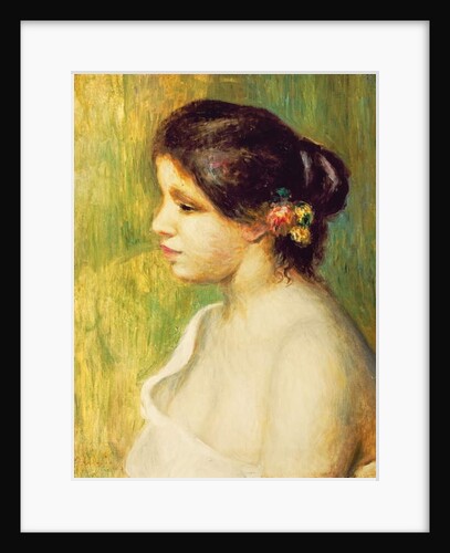 Young Woman with Flowers at her Ear, 1898 by Pierre Auguste Renoir